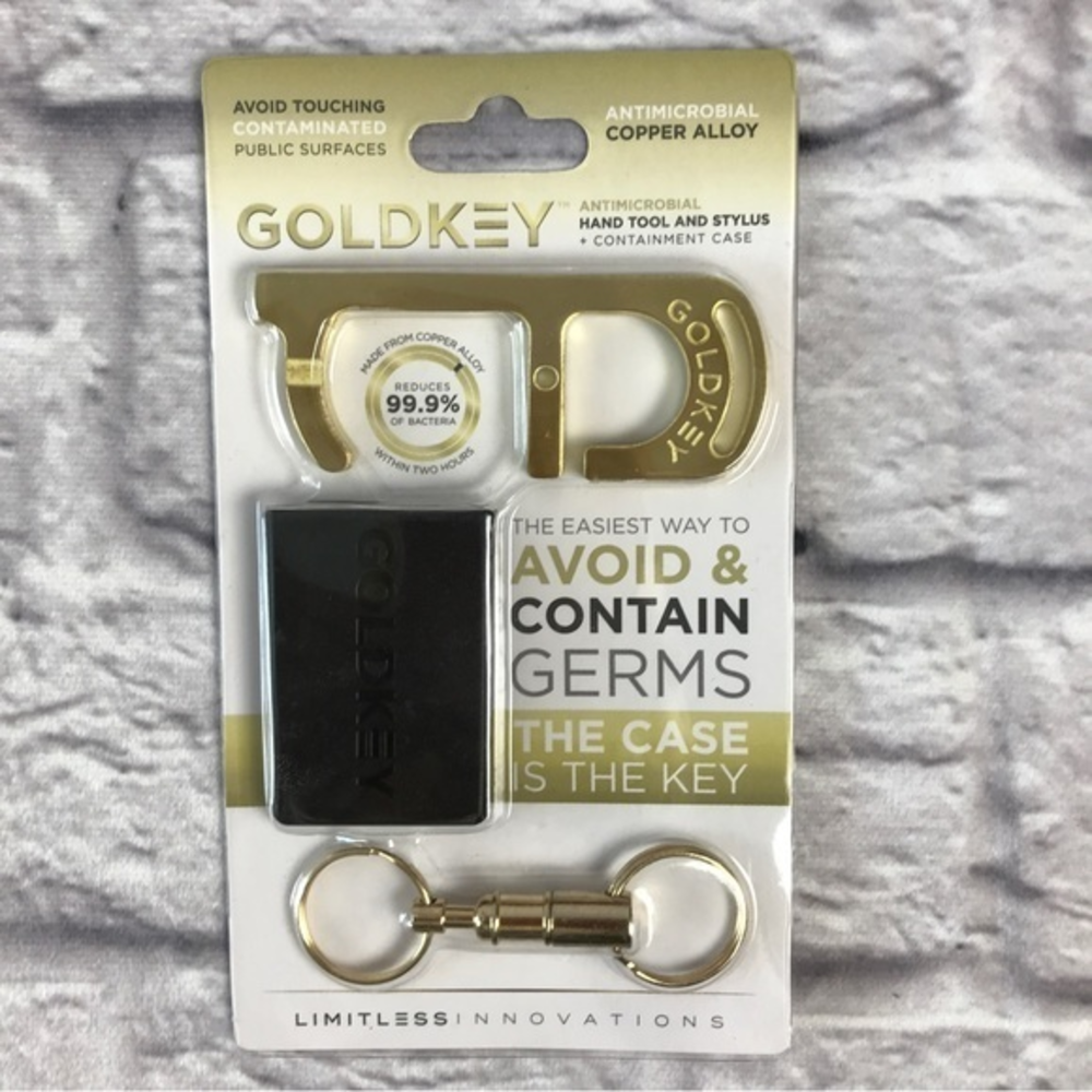 Gold key Hand‎ Antimicrobial Stylus Tool NWT